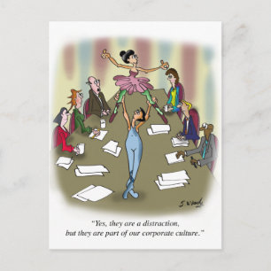 Dancing Cartoon 9386 Postcard