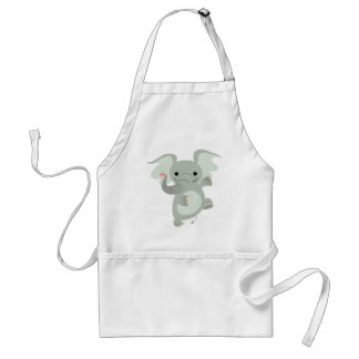 Dancing Cartoon Elephant  Cooking Apron