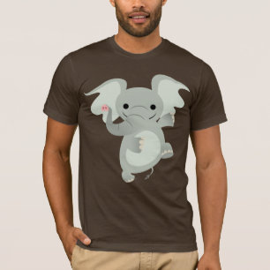 Dancing Cartoon Elephant T-Shirt