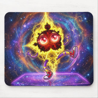 Dancing Cartoon Mandelbrot In Space Mouse Mat