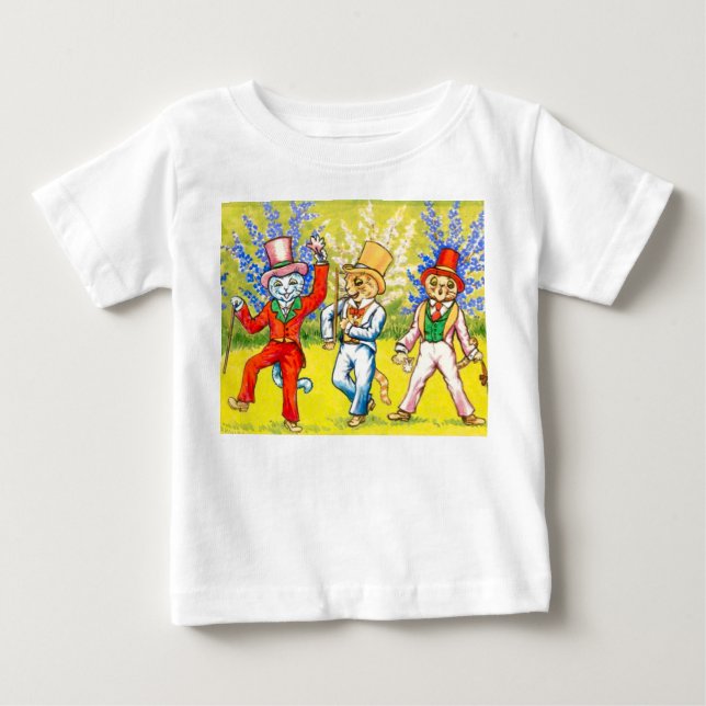Dancing Cats Baby T-Shirt (Front)