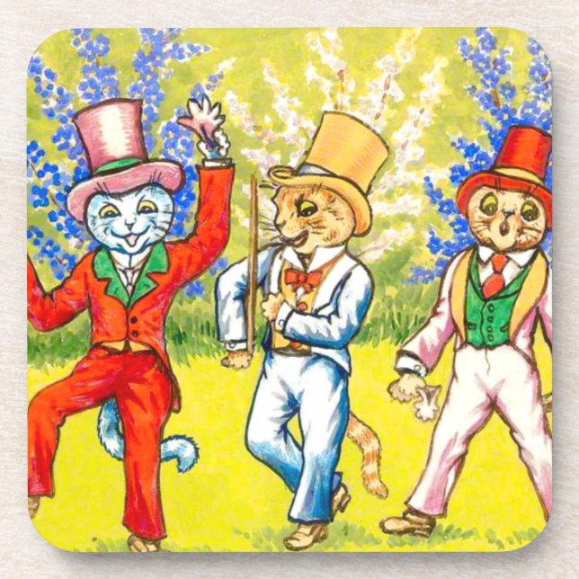 Dancing Cats Coaster (Front)