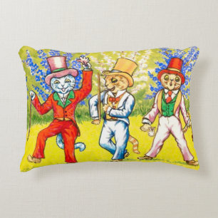 Dancing Cats Decorative Cushion