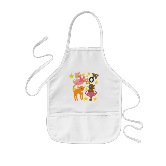 Dancing Cats Kids Apron (Front)