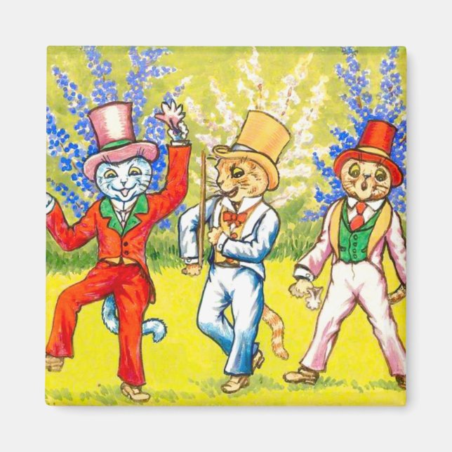 Dancing Cats Magnet (Front)