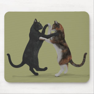 Dancing Cats Mouse Mat
