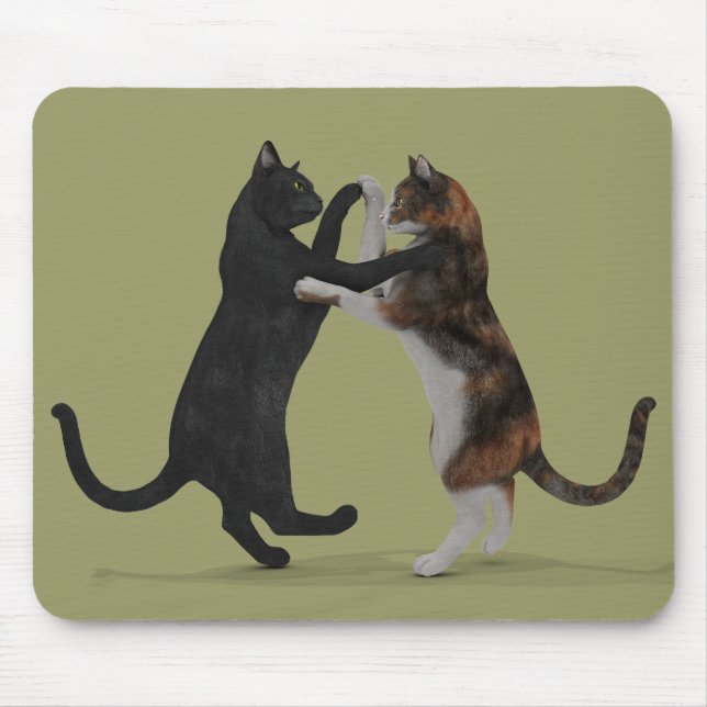Dancing Cats Mouse Mat (Front)