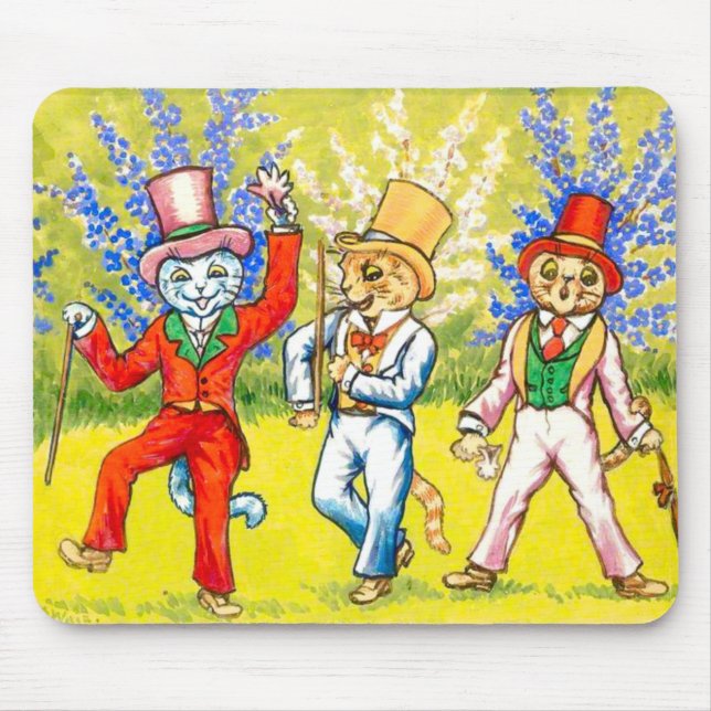 Dancing Cats Mouse Mat (Front)