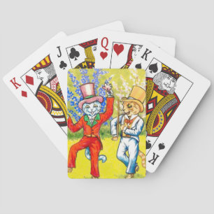 Dancing Cats Playing Cards