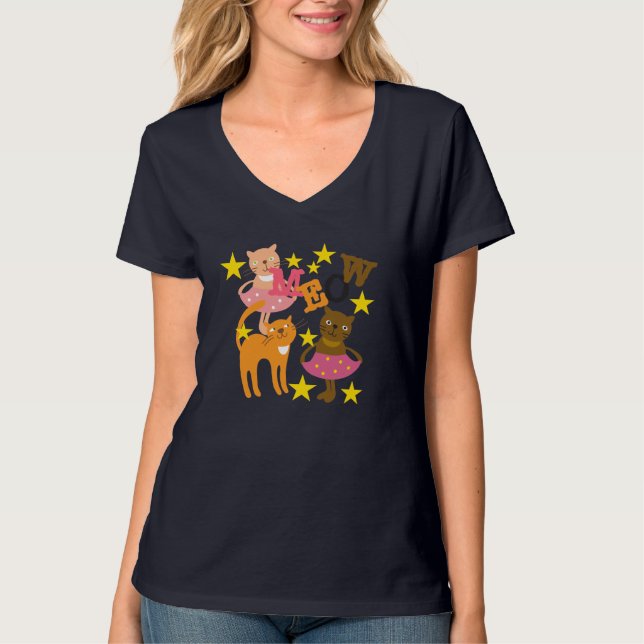 Dancing Cats T-Shirt (Front)