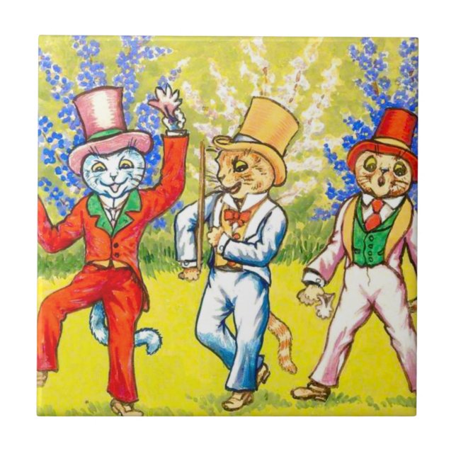Dancing Cats Tile (Front)