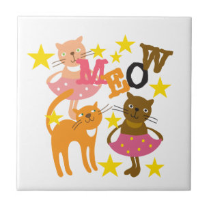 Dancing Cats Tile