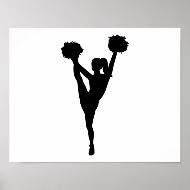 Dancing cheerleader girl poster (Front)