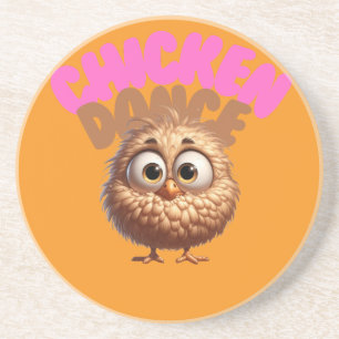 Dancing Chicken Sandstone Coaster