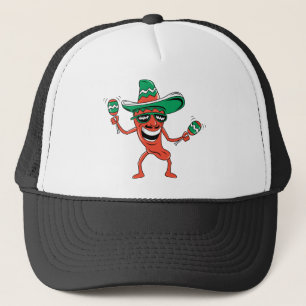 Dancing Chilli Pepper Trucker Hat