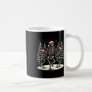 Dancing Christmas Skeletons - Vintage Halloween Co Coffee Mug