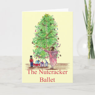 Dancing Clara Nutcracker tees & Gifts Holiday Card