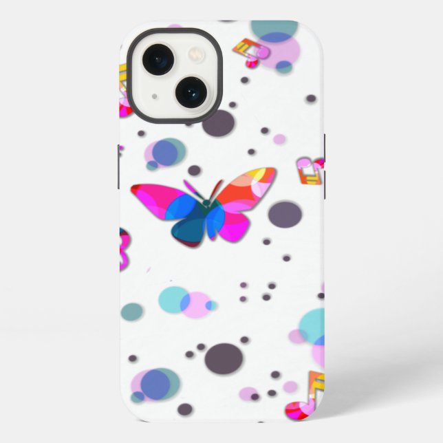 Dancing Colourful Music iPhone Case (Back)