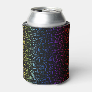 Dancing Colourful Music Notes Musician Music Lover Can Cooler