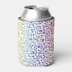 Dancing Colourful Music Notes Musician Music Lover Can Cooler