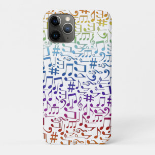 Dancing Colourful Music Notes Musician Music Lover iPhone 11 Pro Case