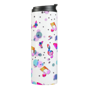 Dancing Colourful Music Thermal Tumbler