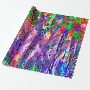 Dancing Colours Artistic Wrapping Paper