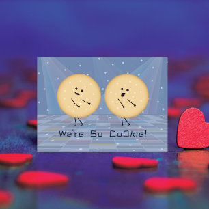 Dancing Cookies Mini Kids Valentines Day Card