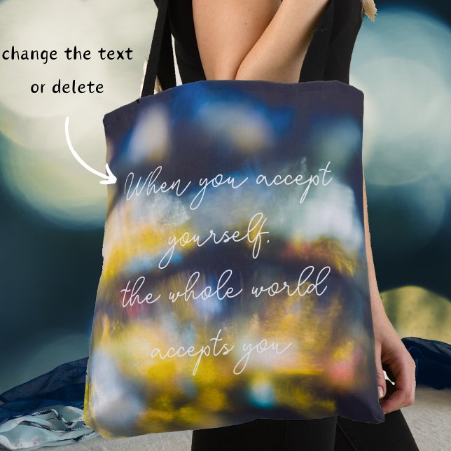 Dancing cosmic lights tote bag (Creator Uploaded)