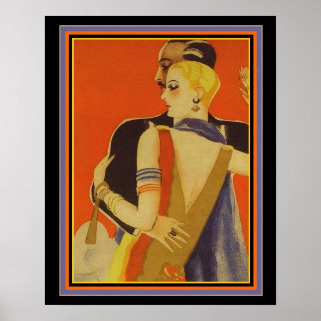 Dancing Couple Deco Print 16 x 20 (Front)