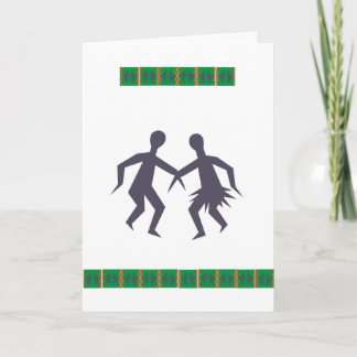 Dancing Couple from Africa Holiday Card