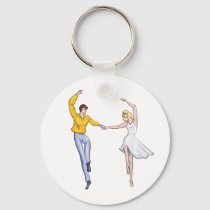 Dancing Couple Key Ring