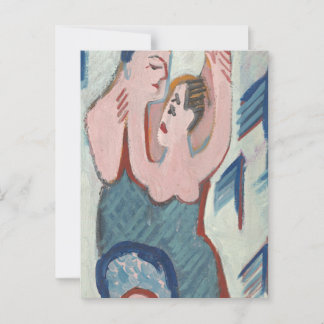 Dancing Couple Modern Art Postcard