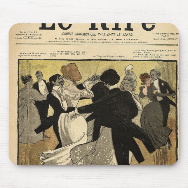 Dancing Couples Mouse Mat (Front)