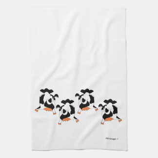 Dancing Cows Kitchen Towel