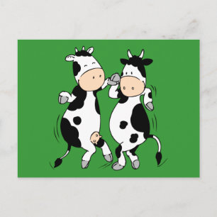 Dancing Cows (mooviestars) Postcard