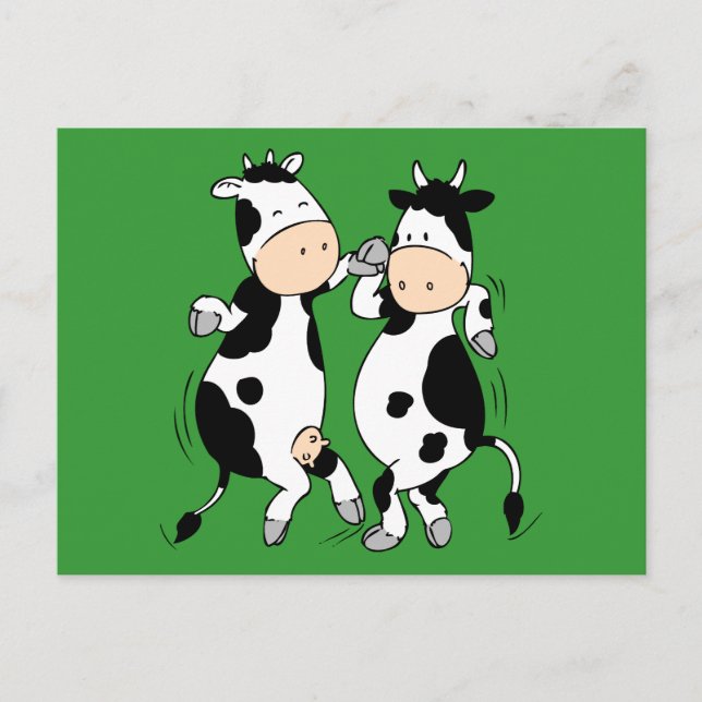 Dancing Cows (mooviestars) Postcard (Front)
