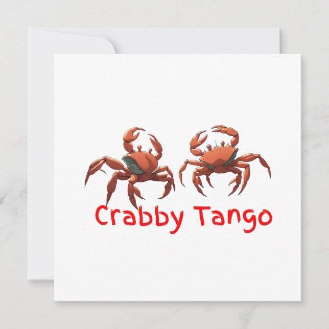 Dancing Crabs Holiday Card (Front)