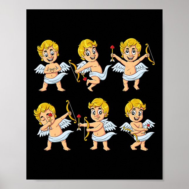 Dancing Cupids Dance Challenge Valentines Day Boys Poster (Front)