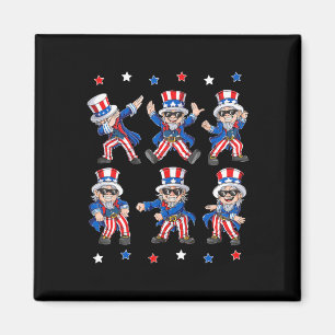 Dancing Dabbing Uncle Sam 4th Of July Boys Girls K Magnet