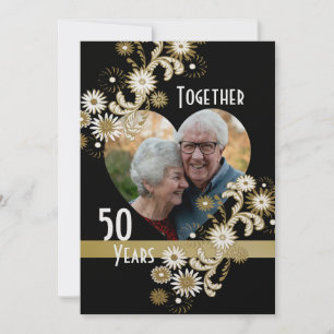 Dancing Daisies 50th Anniversary Invitation