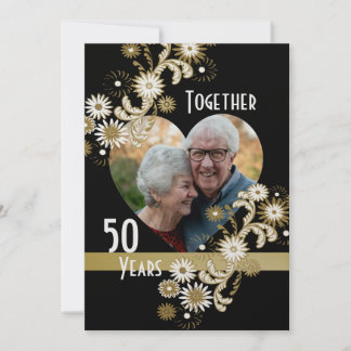Dancing Daisies 50th Anniversary Invitation