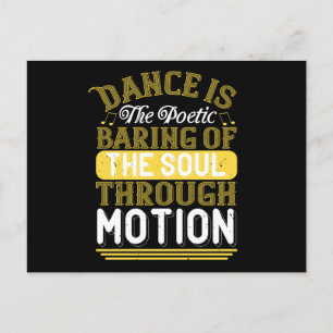 Dancing - Dance Is The Poetic Baring Of The Soul Postcard