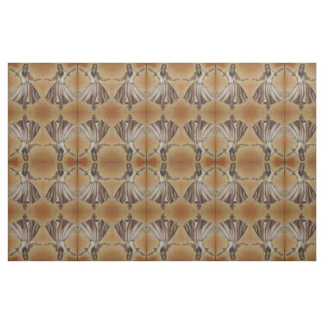 Dancing Dervish Ottoman Dynasty Art Fabric (Fat Quarter)