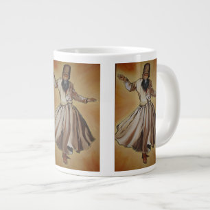 Dancing Dervish Ottoman Dynasty Art Large Coffee Mug