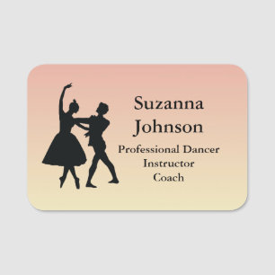 Dancing Design Name Tag