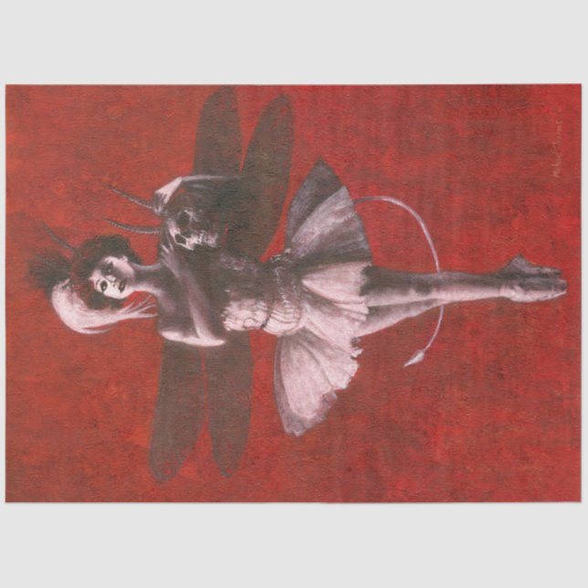 Dancing Devilish Pixie Tissue Paper (Front)