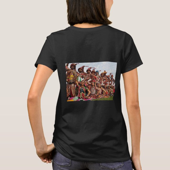 Dancing Divas: Indian Women Dance Print Tee (Back)