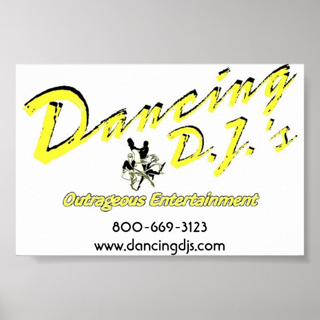 Dancing Dj poster (Front)