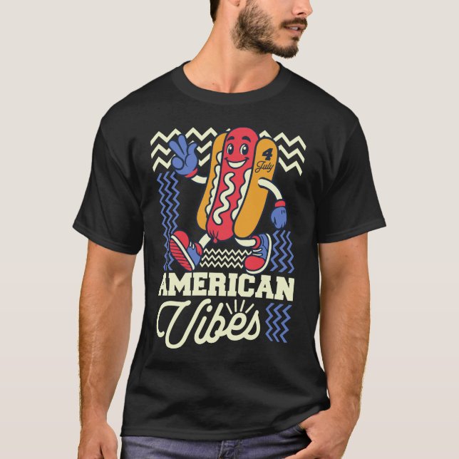 Dancing Dog - American Vibes 4th of July Tee (Front)